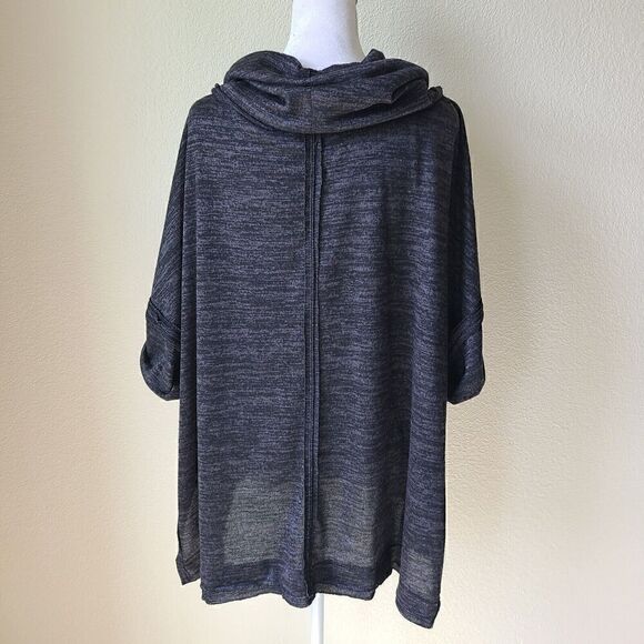 Altard State Cowl Neck Oversized Top Small Boxy Black Boho Raw Seams NEW - Picture 6 of 9